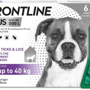 FRONTLINE Plus Flea & Tick Treatment for Large Dogs - 6 Pipettes