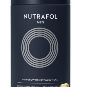 Nutrafol Men's Hair Growth Supplement - 120 Capsules (GLASS BOTTLE)